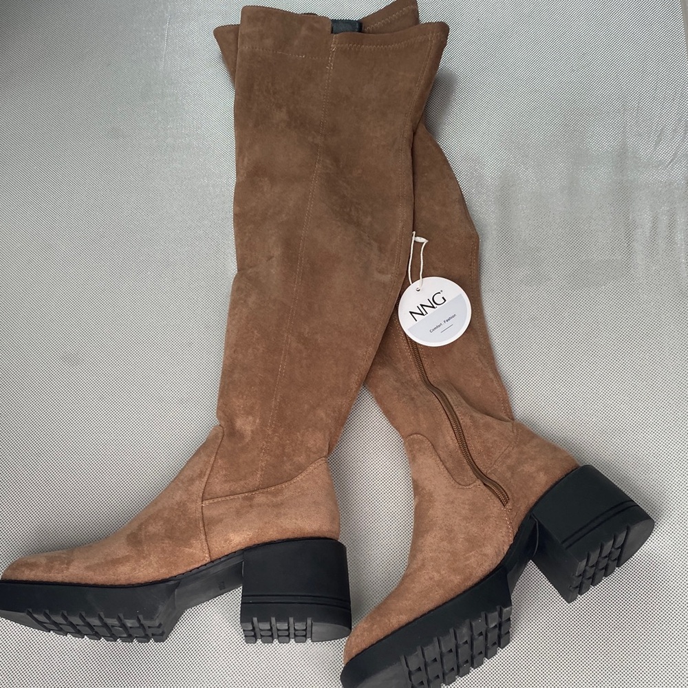 Women's Over the Knee Tan Boots